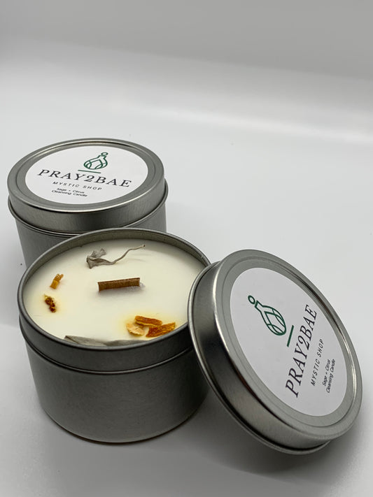orange & sage candle
