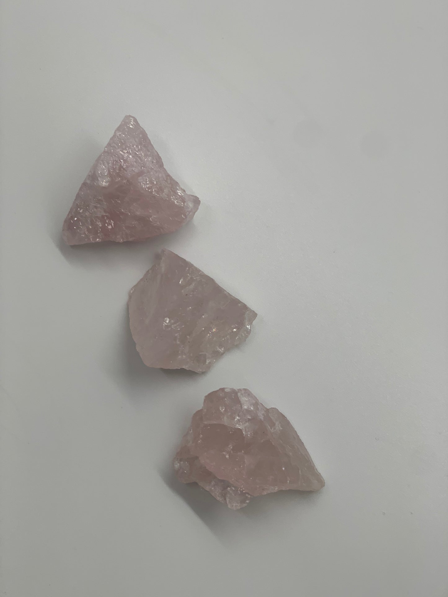 raw rose quartz chunk