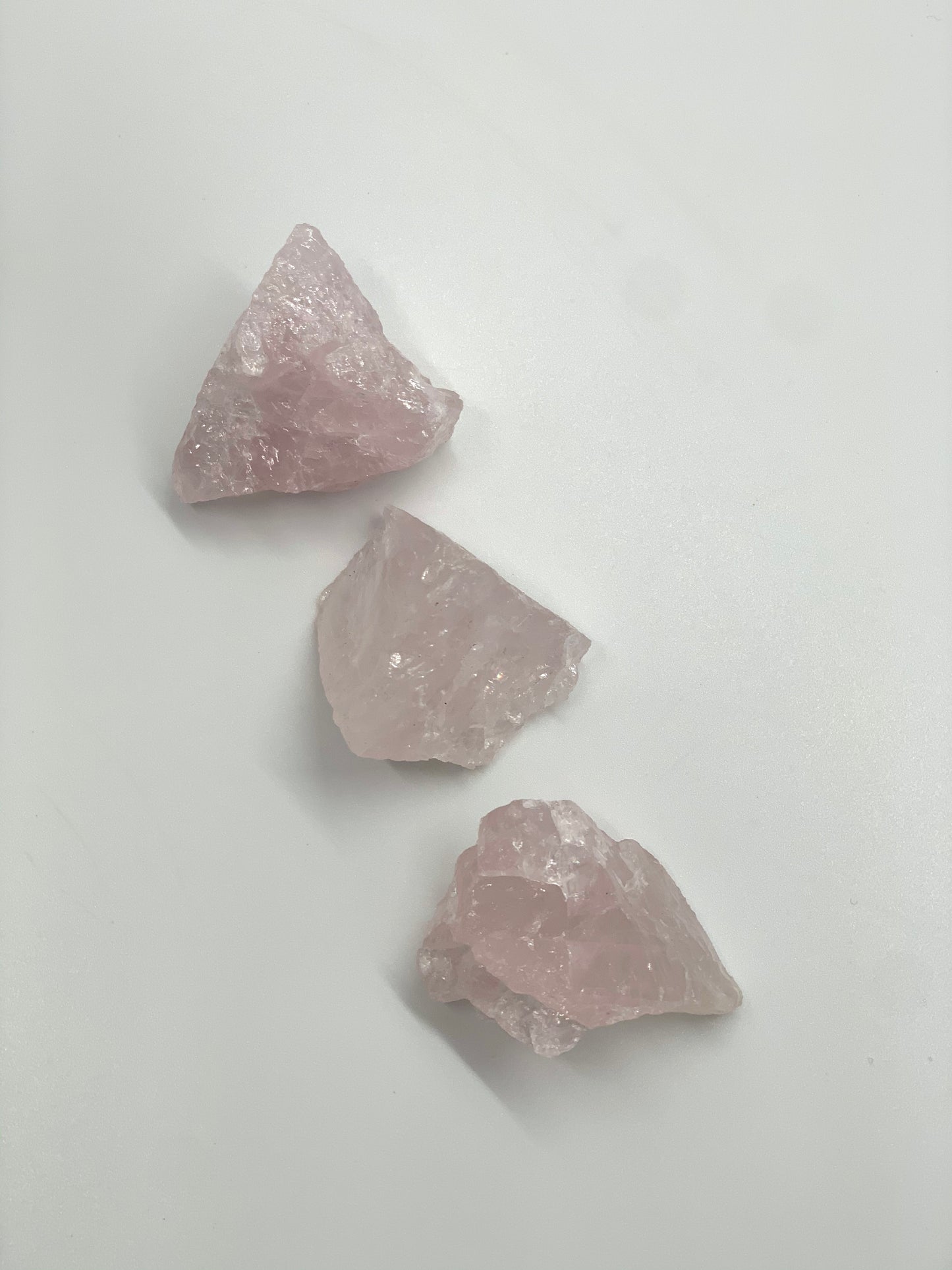 raw rose quartz chunk